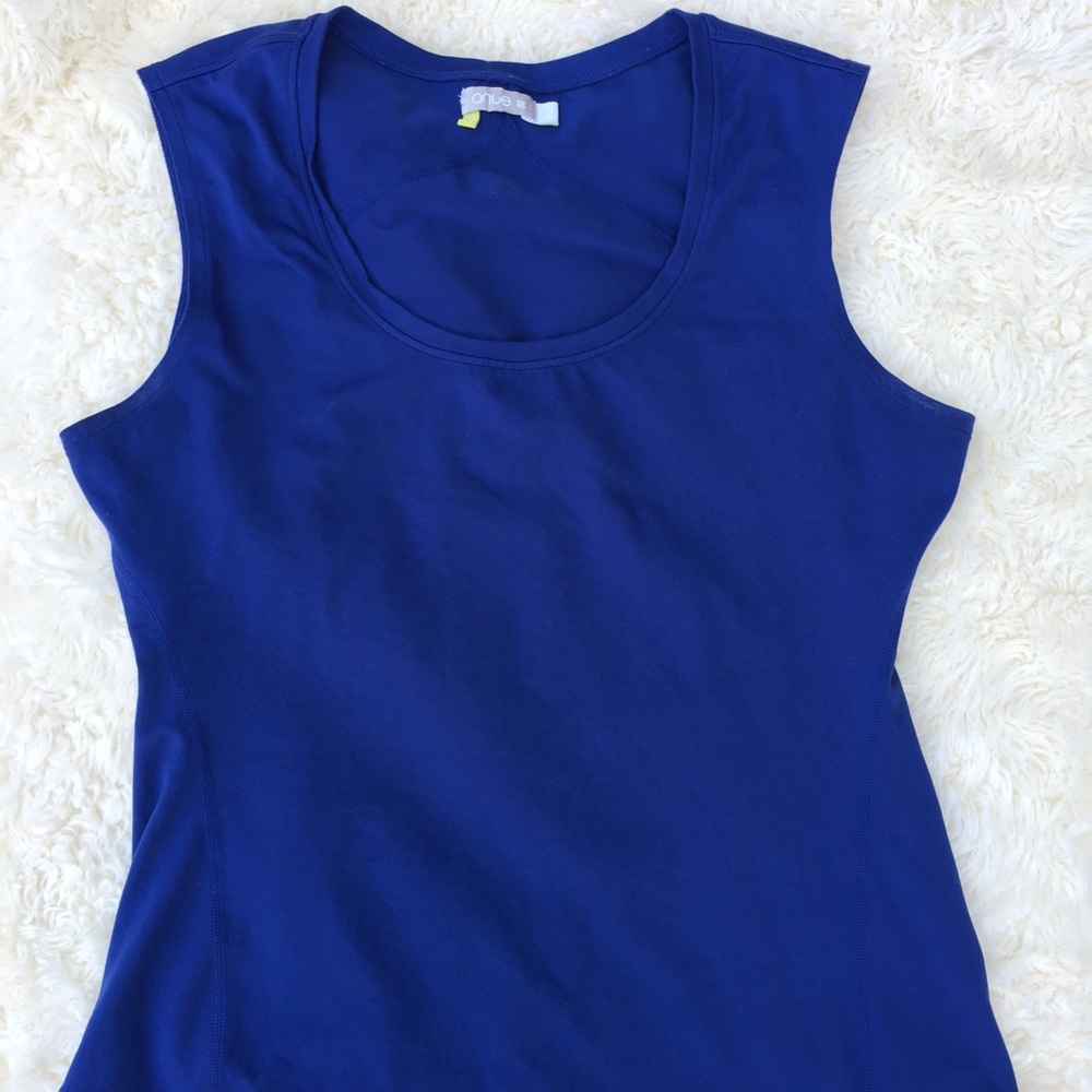 Anue athletic work out tank royal blue, women’s L